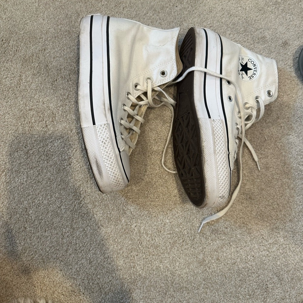 Converse White High-Top Sneakers - Picture 2 of 3